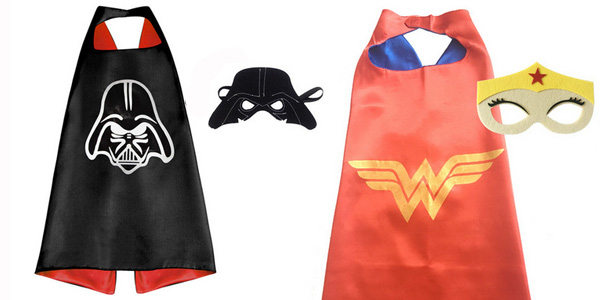 Capas y máscara de superhéroe para niños, disfraces de superhéroe de doble  filo para niños, juguetes de superhéroes para niños, capas de superhéroes :  Juguetes y Juegos 