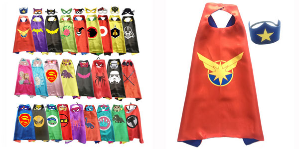 ▷ Chollo Capas de Superhéroes con máscara incluida por sólo 2,42