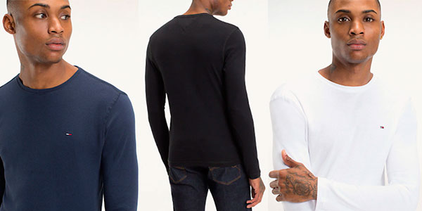 Camiseta Tommy Jeans de manga larga para hombre barata