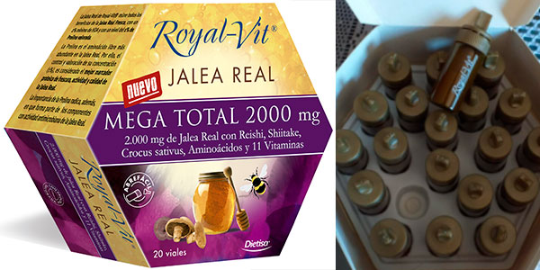Chollo Lote de 20 viales de jalea real Royal-Vit Mega Total 2.000 mg