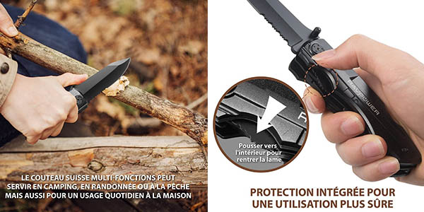 Cuchillo multiherramienta Ravpower a precio de chollo