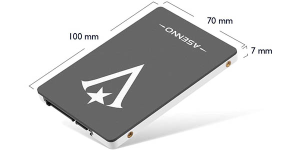 Disco SSD Asenno de 120 GB en Amazon
