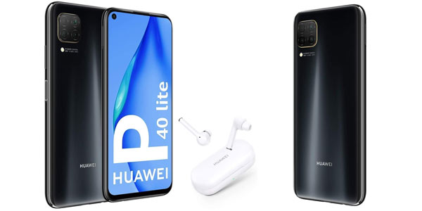 Huawei P40 Lite + auriculares Freebuds 3i baratos en Amazon