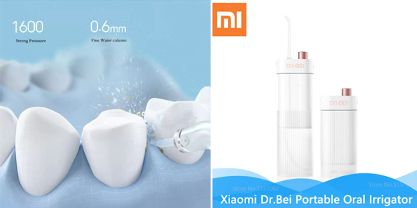 Irrigador dental Xiaomi Dr.Bei F3 inalámbrico barato en AliExpress