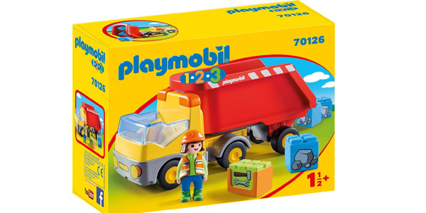 Playmobil 1.2.3 Camión de Construcción barato en Amazon