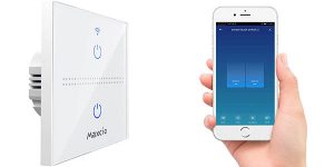 Interruptor WiFi Maxcio compatible con Alexa y Google Home