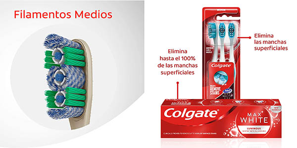 kit blanqueador dental Colgate Max White Luminous en oferta