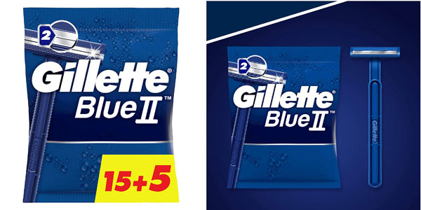 Maquinillas desechables Gillette Blue baratas en Amazon