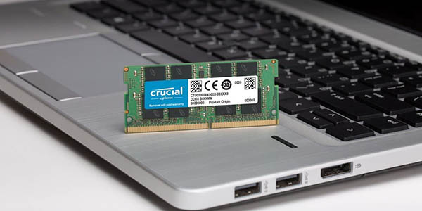 Memoria RAM Crucial DDR4 SODIMM de 16 GB en Amazon