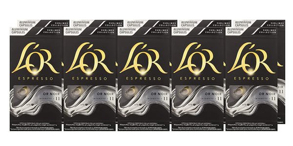 Pack x100 Cápsulas de café L'Or Espresso Or Noir Intensidad 11 barato en Amazon