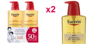 Pack x2 Oleogel de ducha pH5 Eucerin de 400 ml/ud barato en Amazon