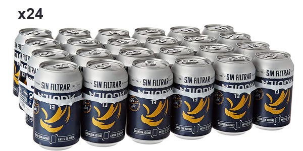 Pack x24 latas El Aguila Cerveza Especial Sin Filtrar de 330 ml barato en Amazon