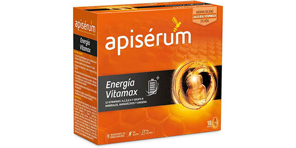 Caja x18 viales Apisérum Vitamax con Jalea Real y vitaminas