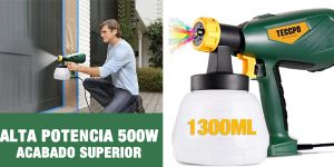 Pistola de pintura eléctrica Teccpo de 500W barata en Amazon