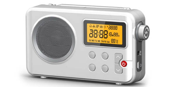 Radio NK-AB1904 portátil AM/FM de sobremesa con alarma