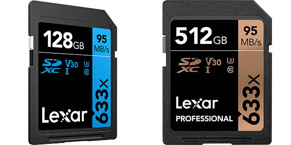 Tarjeta SDXC Lexar Professional 633x