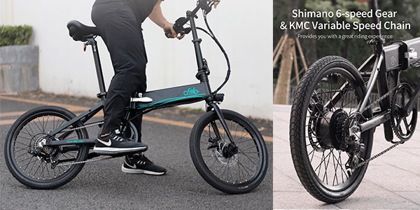 Bicicleta eléctrica FIIDO D4s plegable de 250 W barata