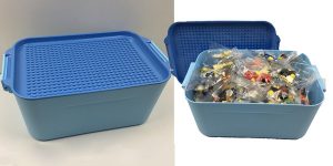 Caja para guardar piezas de LEGO barata en AliExpress