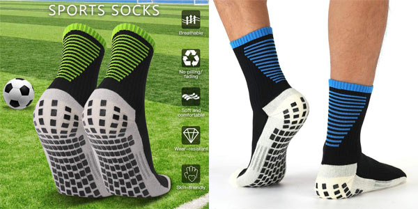 Pack x3 pares calcetines deportivos antideslizantes Lixada baratos en Amazon
