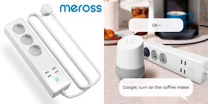 Chollo Regleta inteligente Meross con 3 tomas y 4 USB compatible con Alexa