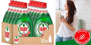 Chollo Pack de 10 botes de Fairy Ultra Poder de 450 ml