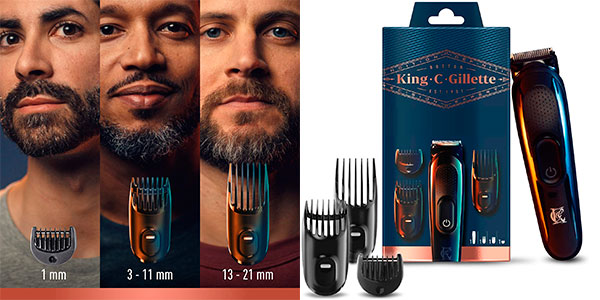 Chollo Set Recortadora de barba y cortapelos King C. Gillette 