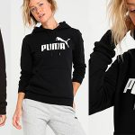 Chollo Sudadera Puma Essentials Logo con capucha para mujer