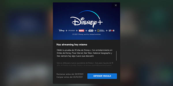 Disney+ con Game Pass Ultimate