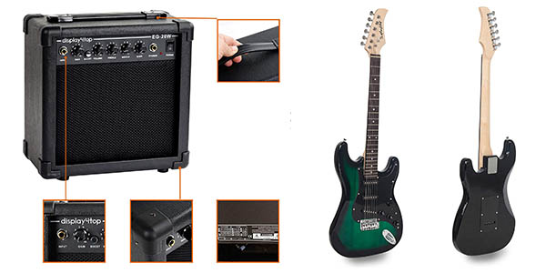 kit completo de guitarra eléctrica Display4top oferta