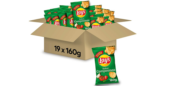 Pack x19 bolsas de Lay's Campesinas de 160 g baratas en Amazon