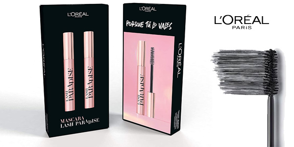 Pack x2 Máscara De Pestañas L'Oreal Paris Make-up Designer Paradise Volumen Y Longitud barato en Amazon