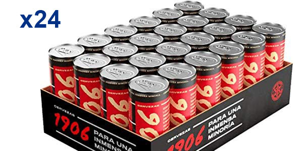 Pack x24 latas 1906 Red Vintage cerveza de 330 ml (total 7,92 L) barato en Amazon