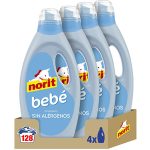 Pack x4 Detergente Líquido Norit Bebé Sin Alérgenos de 128 lavados barato en Amazon