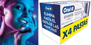 Pack x4 Pasta de dientes blanqueadora Oral-B 3D White Luxe Perfección de 100 ml
