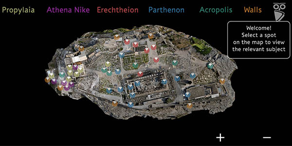 recorrido online de la Acrópolis y el Partenón de Atenas