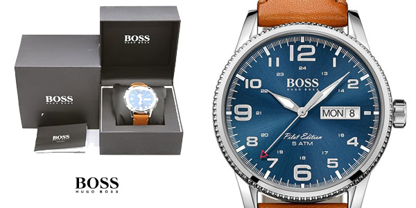 Reloj analógico Hugo Boss Pilot Edition Vintage barato en Amazon