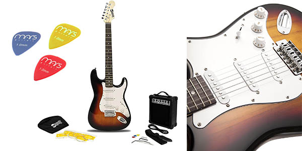 Rockjam Superkit guitarra eléctrica con amplificador oferta