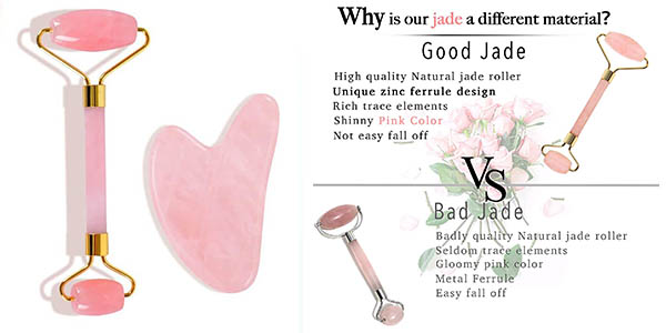 rodillo de jade para masaje facial Roller Face Emocci oferta