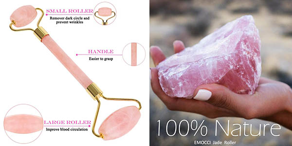 roller face Emocci rodillo de jade para masaje facial de relación calidad-precio estupenda