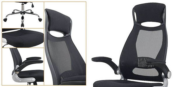silla de oficina ergonómica acolchada regulable de relación calidad-precio alta