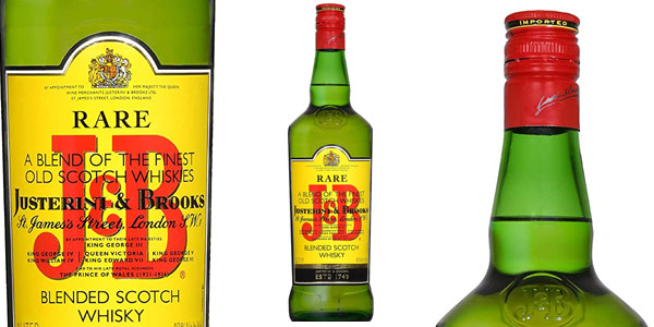 Whisky Escocés J&B Rare de 1 litro barato en Amazon