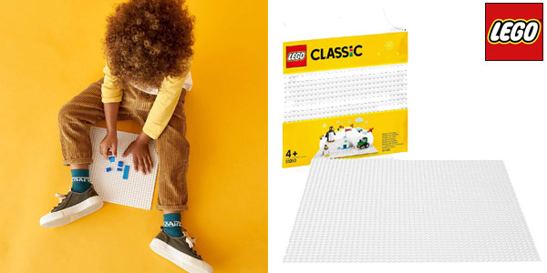 Plancha de juego base blanca LEGO Classic chollo en Amazon