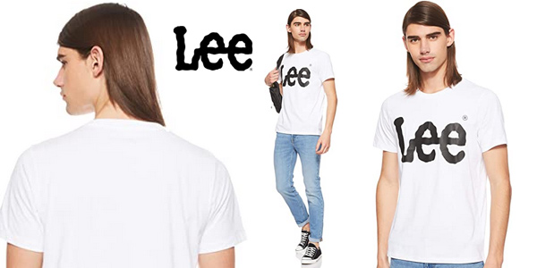 Camiseta de manga corta Lee Logo Tee para hombre barata en Amazon