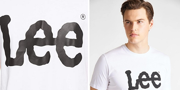 Camiseta de manga corta Lee Logo Tee para hombre chollo en Amazon