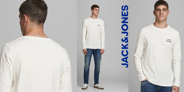 Camiseta de manga larga Jack & Jones Jjhero tee para hombre barata en Amazon