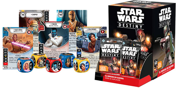 Chollo Expositor con 36 sobres de ampliación Star Wars Destiny: El Imperio en Guerra