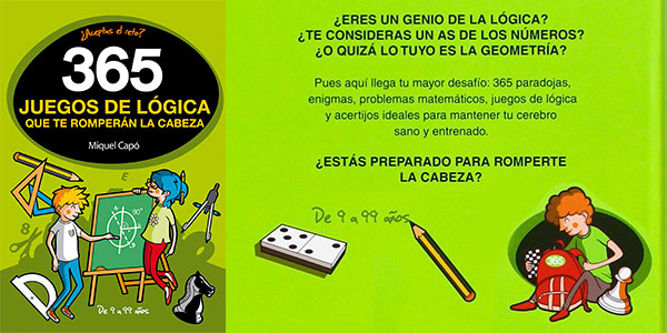 Chollo Libro "365 juegos de lógica que te romperán la cabeza"
