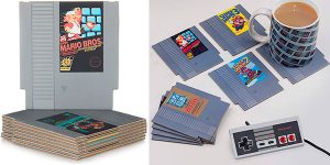 Chollo Set 8 posavasos con diseño de cartucho de NES