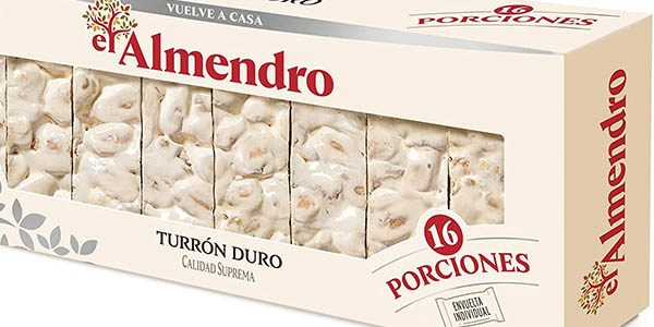 El Almendro porciones de turrón duro oferta