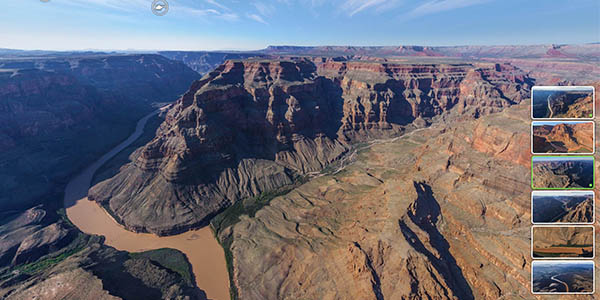 Gran Cañón Colorado recorrido online gratuito